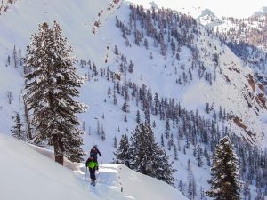Skidurchquerung Dolomiten mit Bergführer