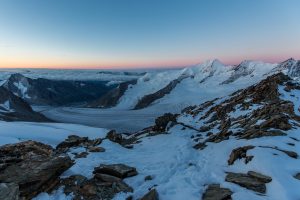 Eiger, Mönch, Jungfrau mit Bergführer