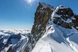 Eiger, Mönch, Jungfrau mit Bergführer