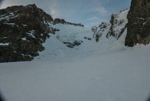 Piz Bernina Westwand mit Bergführer