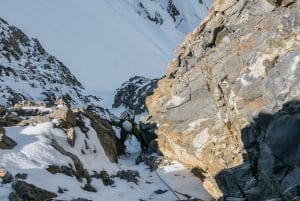 Piz Bernina Westwand mit Bergführer